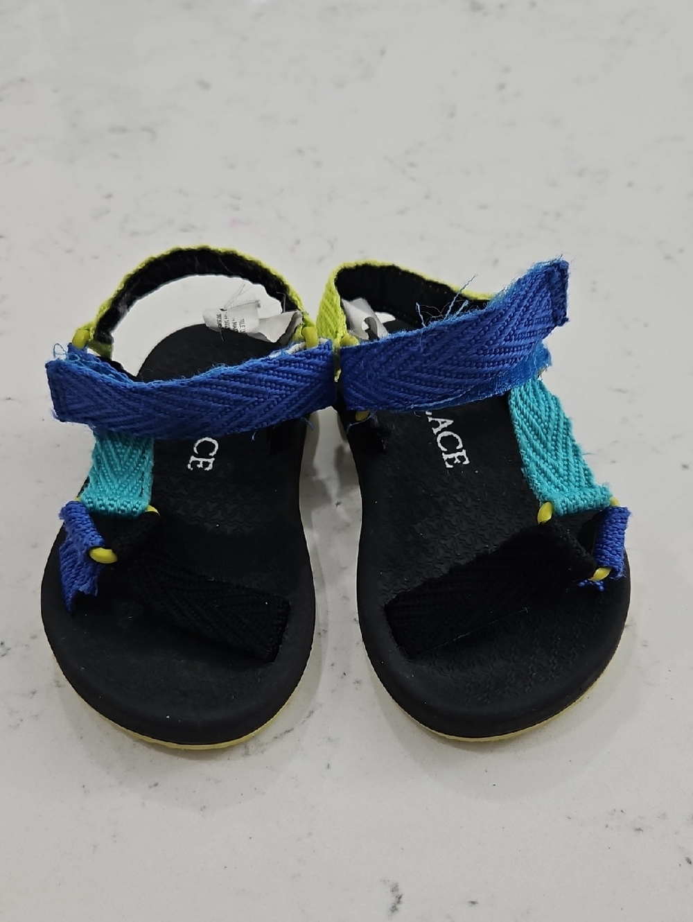 The Children's Place Blue Teal Black Kids Sandals